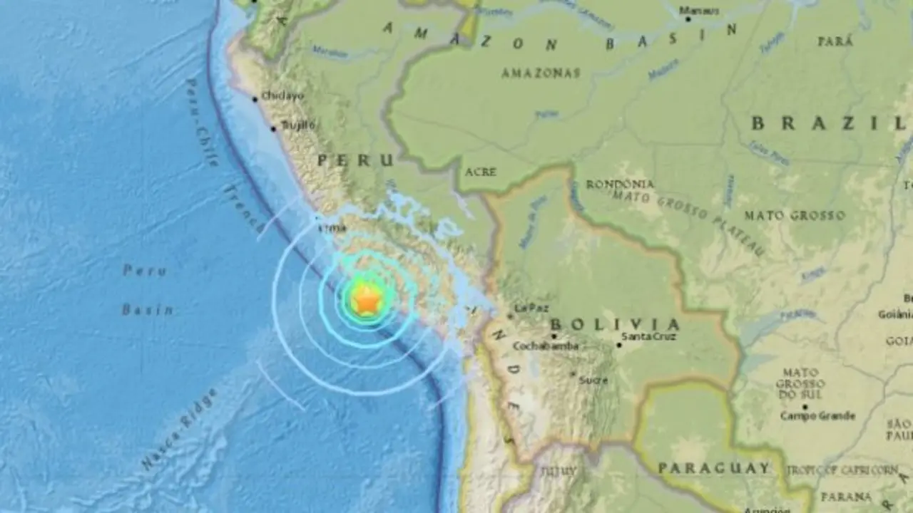 Terremoto en Per&uacute;