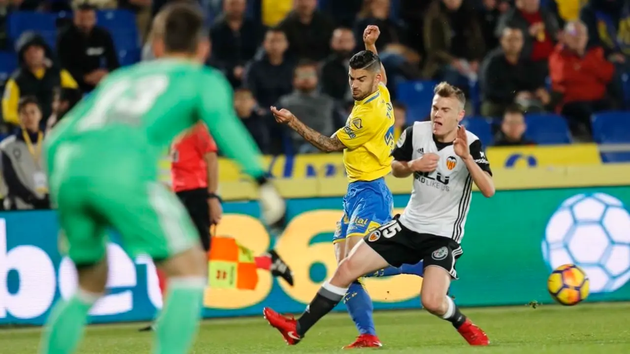 Valencia contra Las Palmas