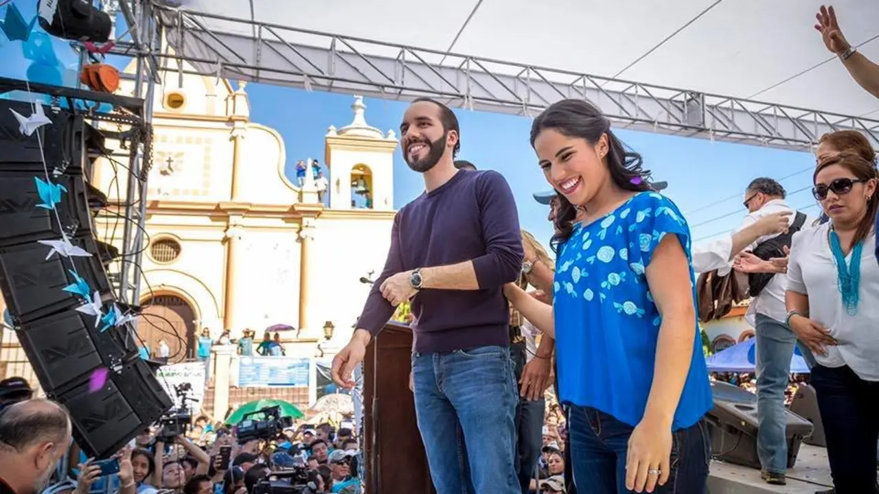 Nayib Bukele en Moraz&aacute;n.