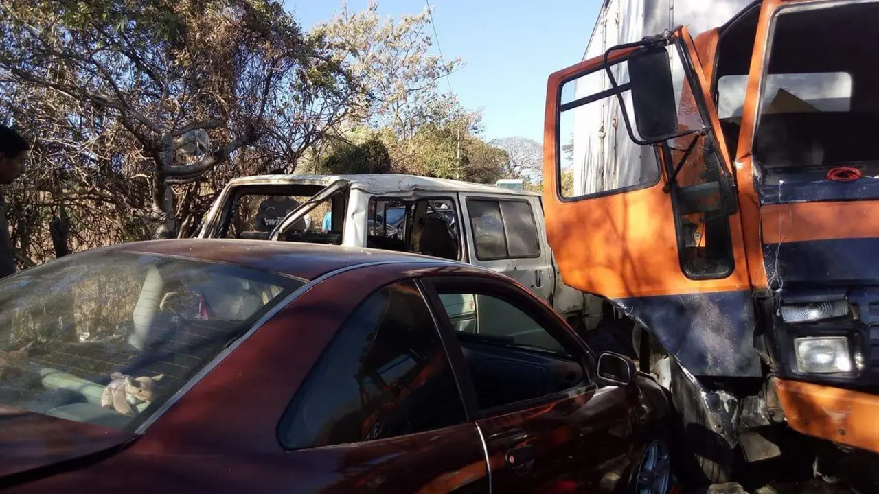 Accidente en carretera Panamericana