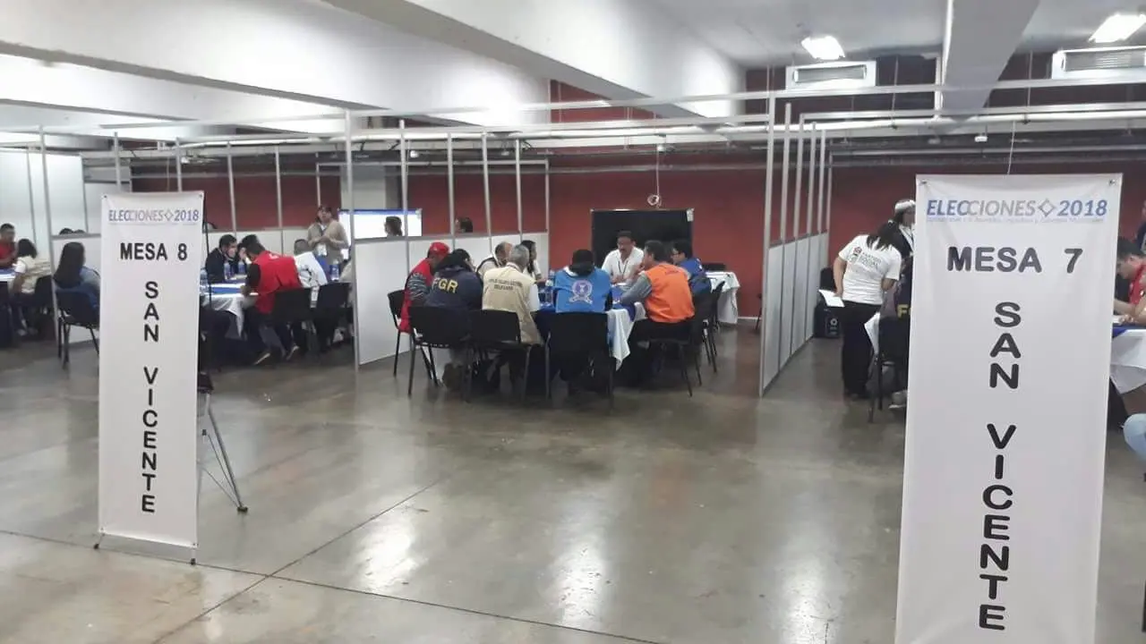 mesas de escrutinio San Vicente