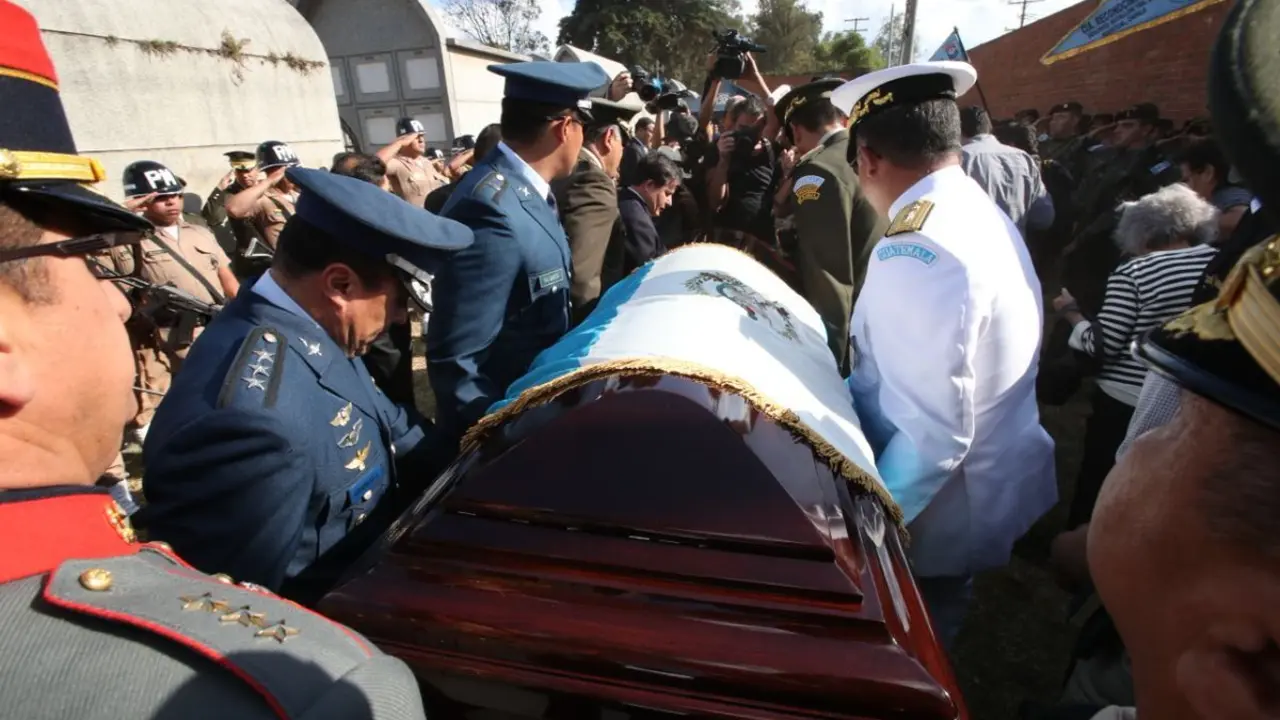 Funeral R&iacute;os Montt. Foto: Prensa Libre