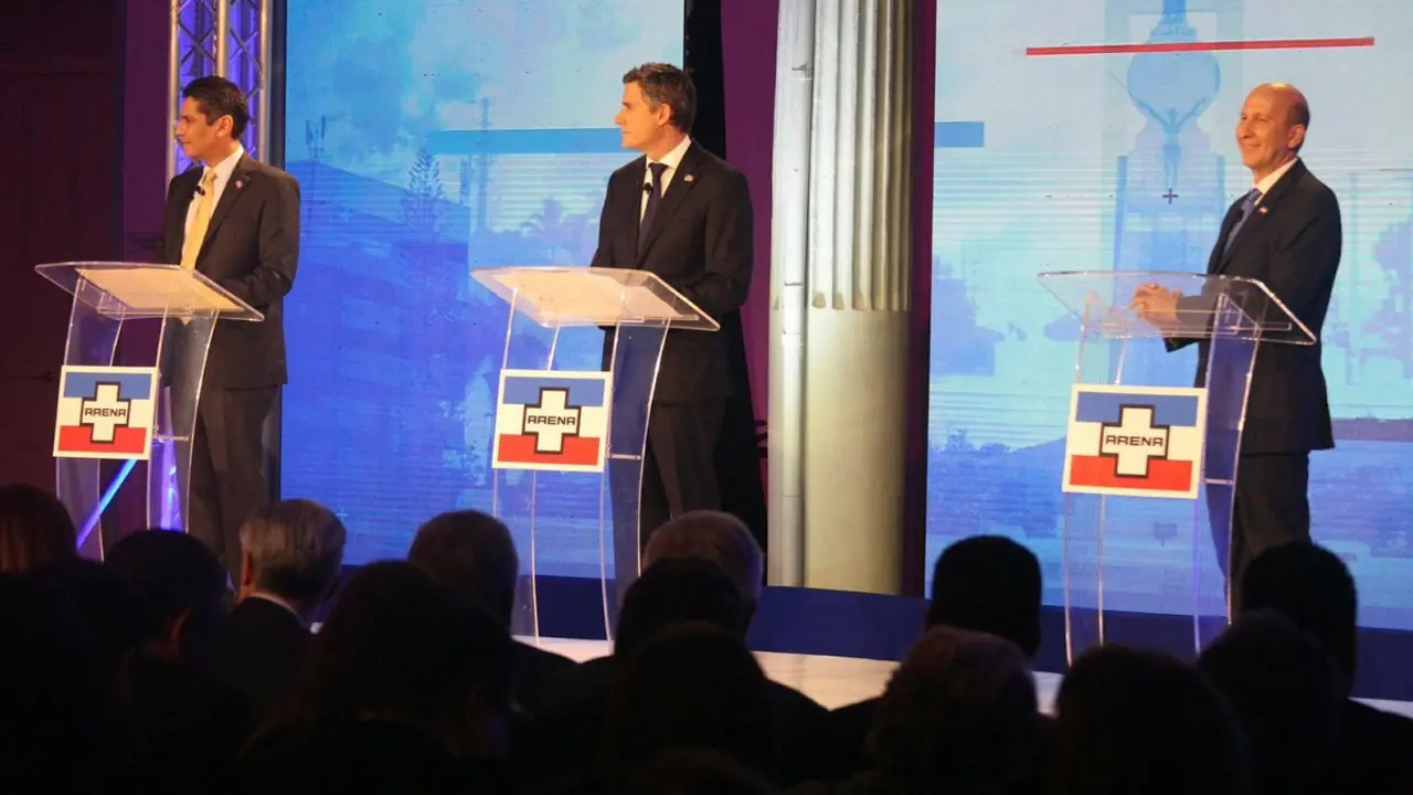 Debate entre precandidatos presidenciales de ARENA