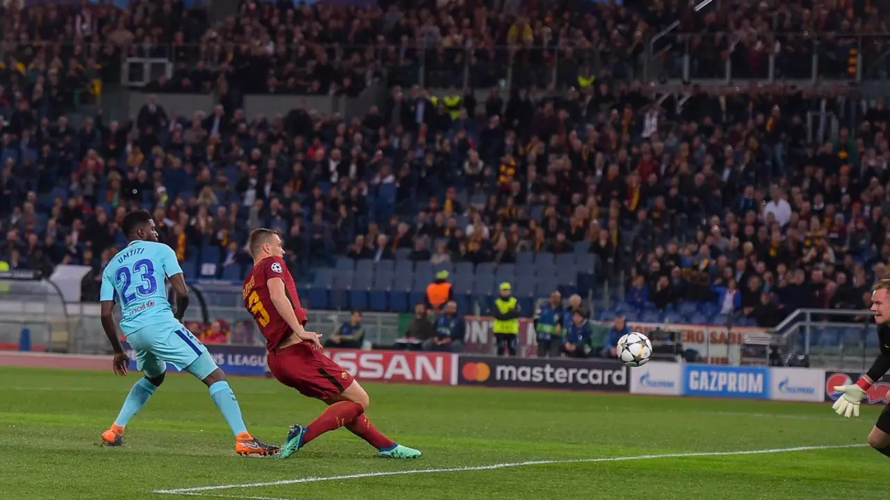 Gol de Dzeko contra el Barcelona