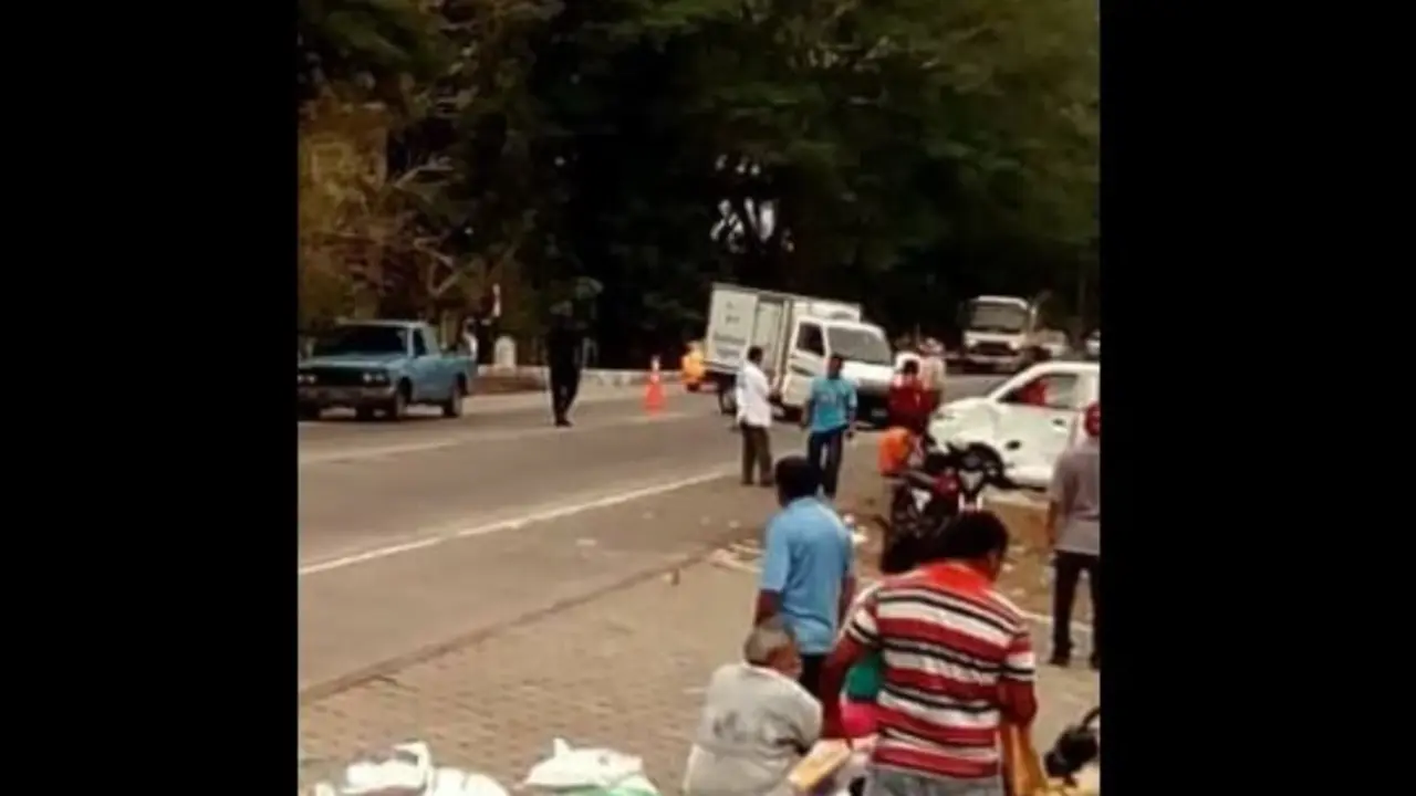 Accidente de tr&aacute;nsito en San Carlos Lempa