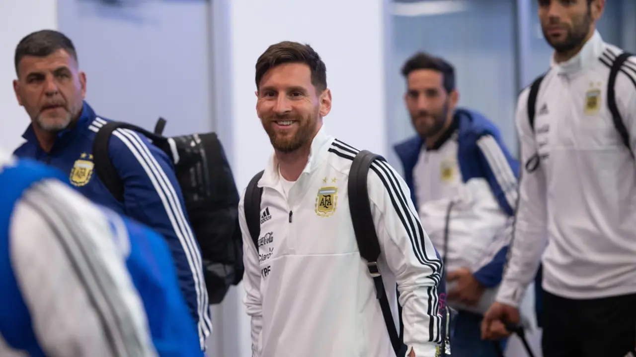 Messi llega al mundial. Foto: Messi