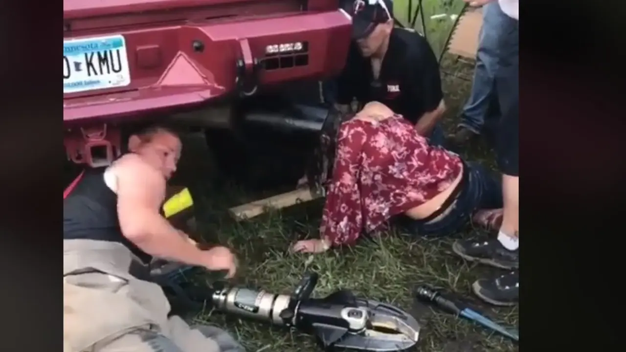 joven borracha en escape