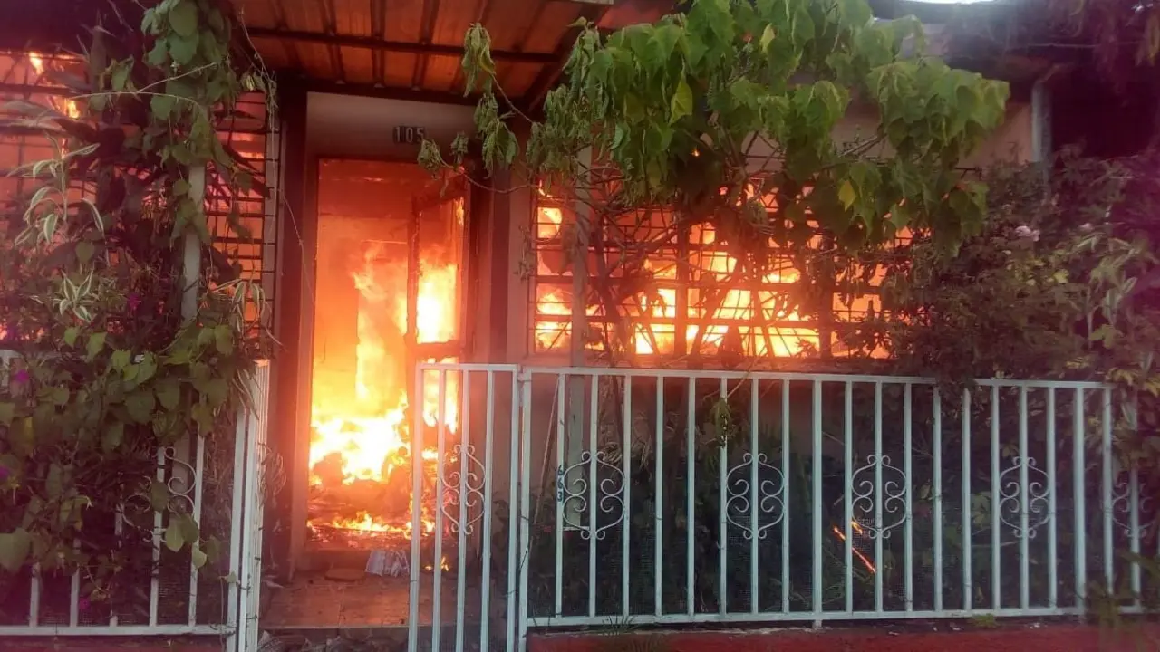 Incendio colonia R&aacute;bida