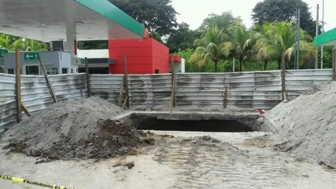 trabajadores puma, pozo