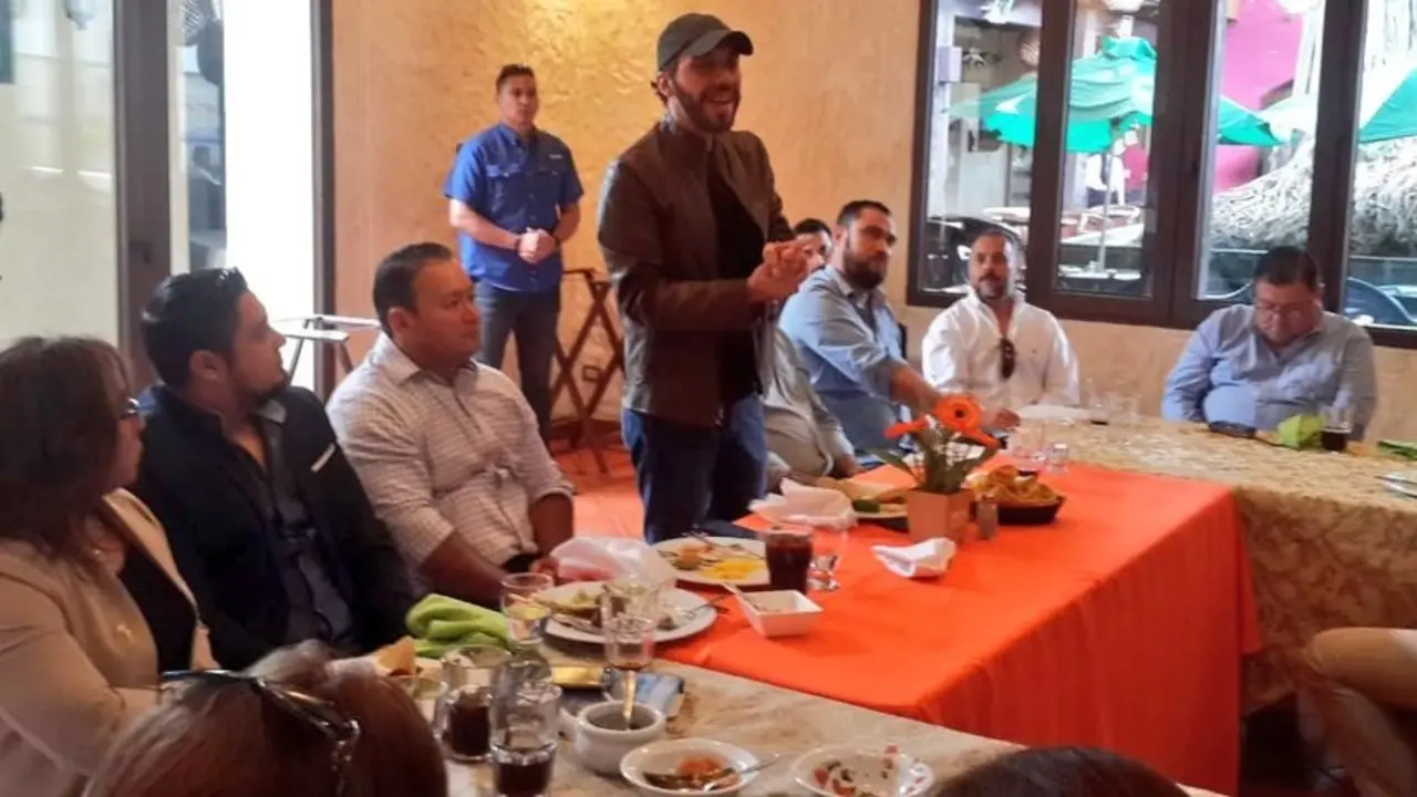 Bukele en evento de GANA