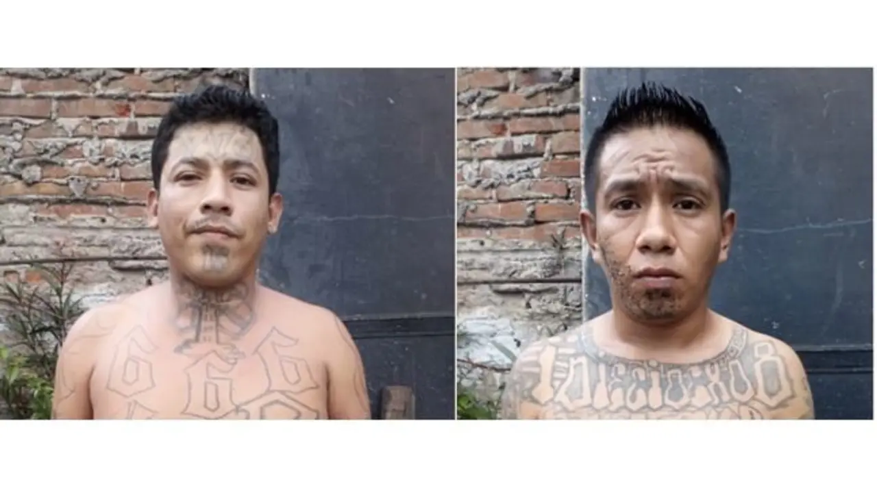 Dos pandilleros de la 18 detenidos