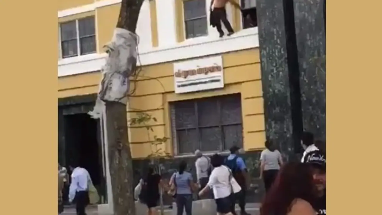 Hombre desde plaza Moraz&aacute;n