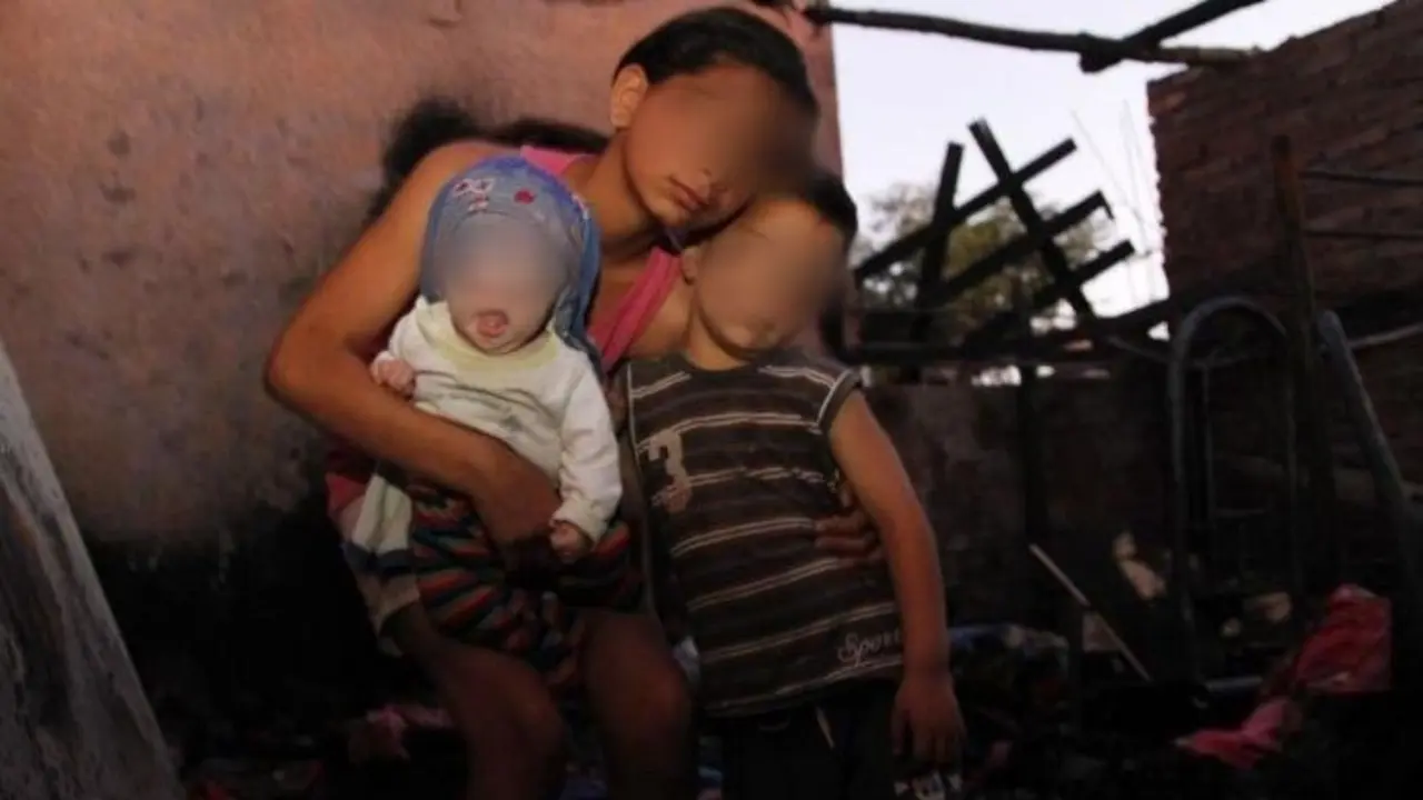 ni&ntilde;a rescato a sus hermanos