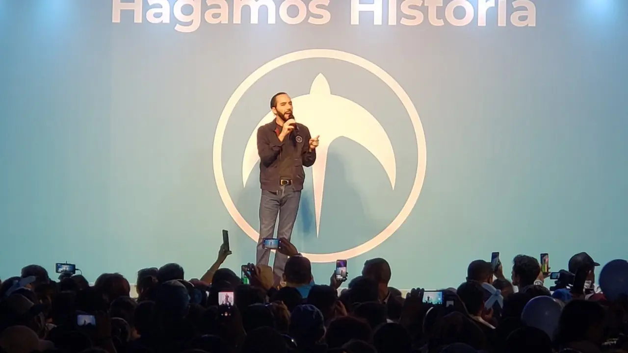 Bukele en Nuevo Cuscatl&aacute;n