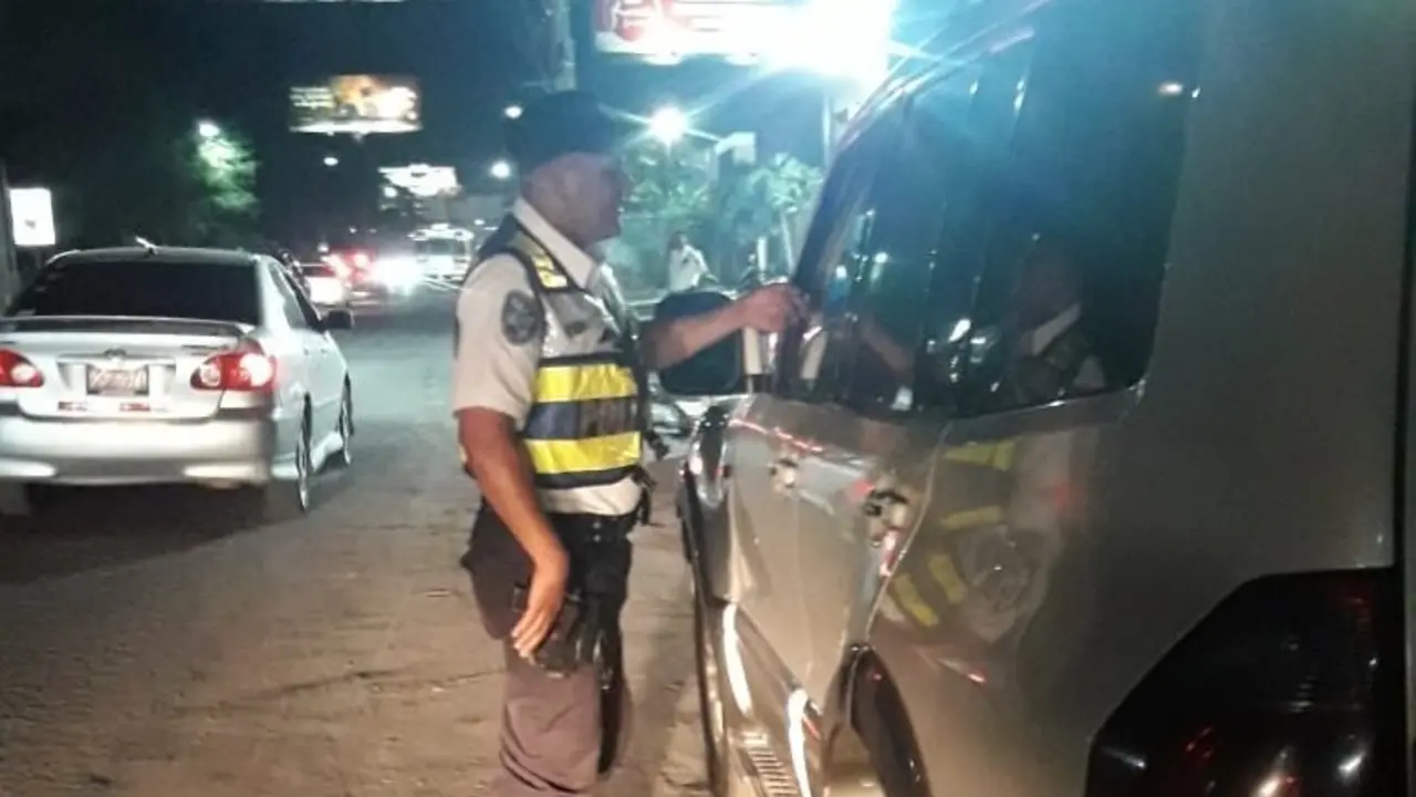 Conductora ebria en Tecla