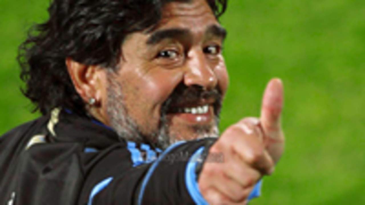 maradona feliz