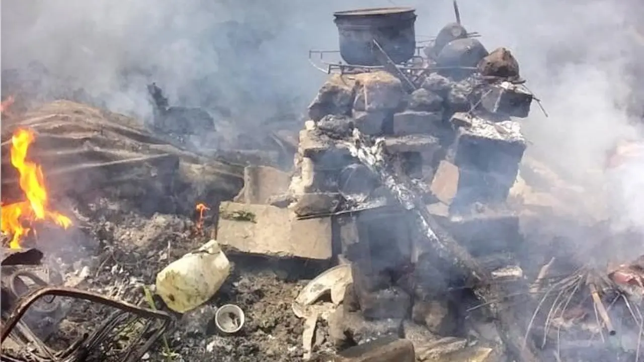 Incendio en vivienda de Anciana