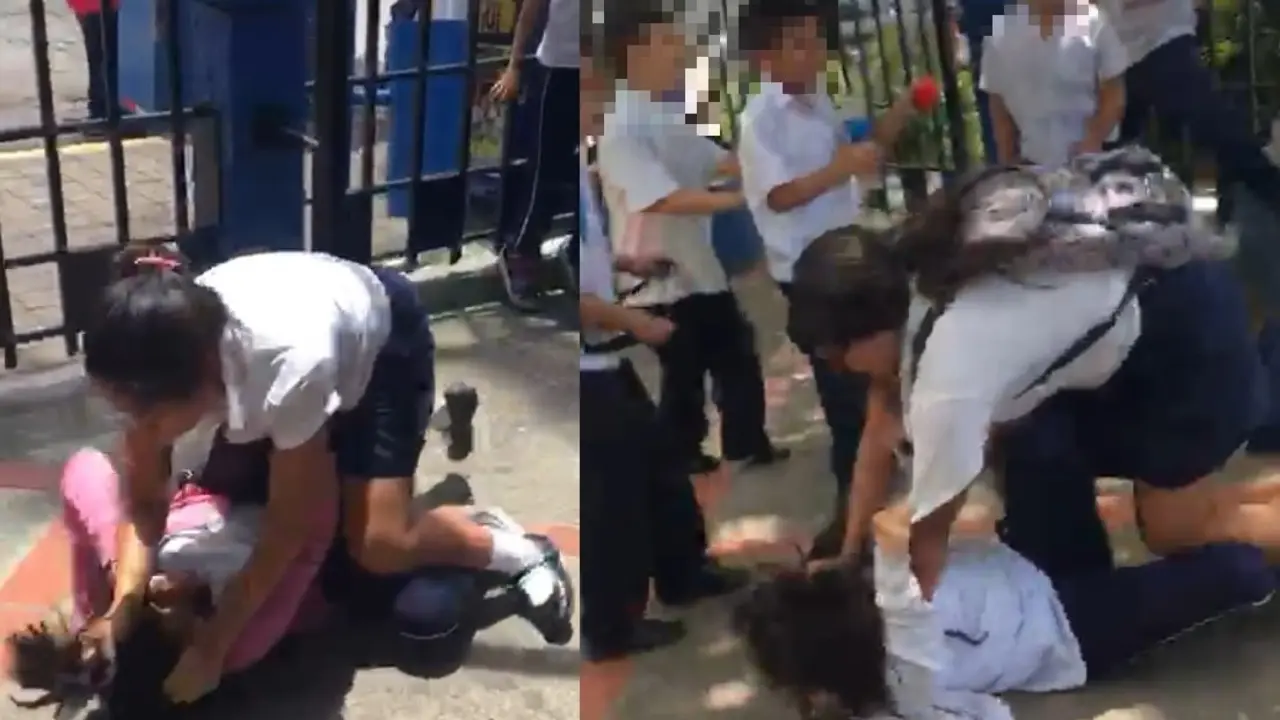 Pelea en escuela