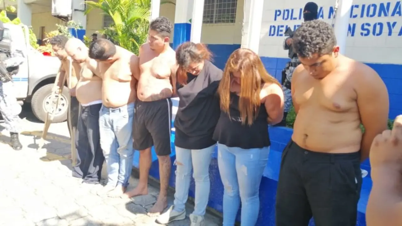 Siete pandilleros detenidos en Soya