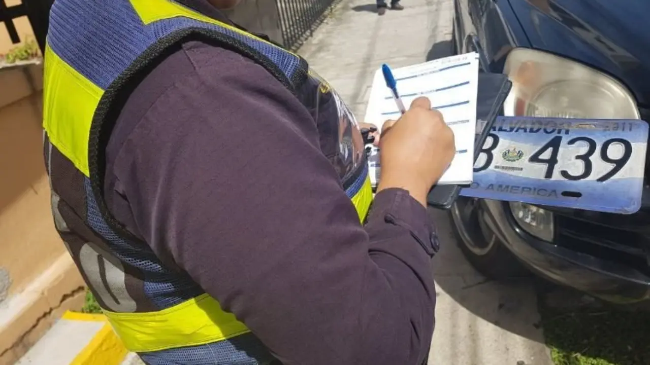 Placas decomisadas en avenida Espa&ntilde;a