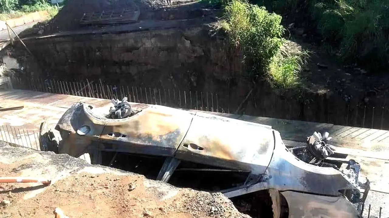 Jefe de Interpol se accidenta en carretera Lotoral