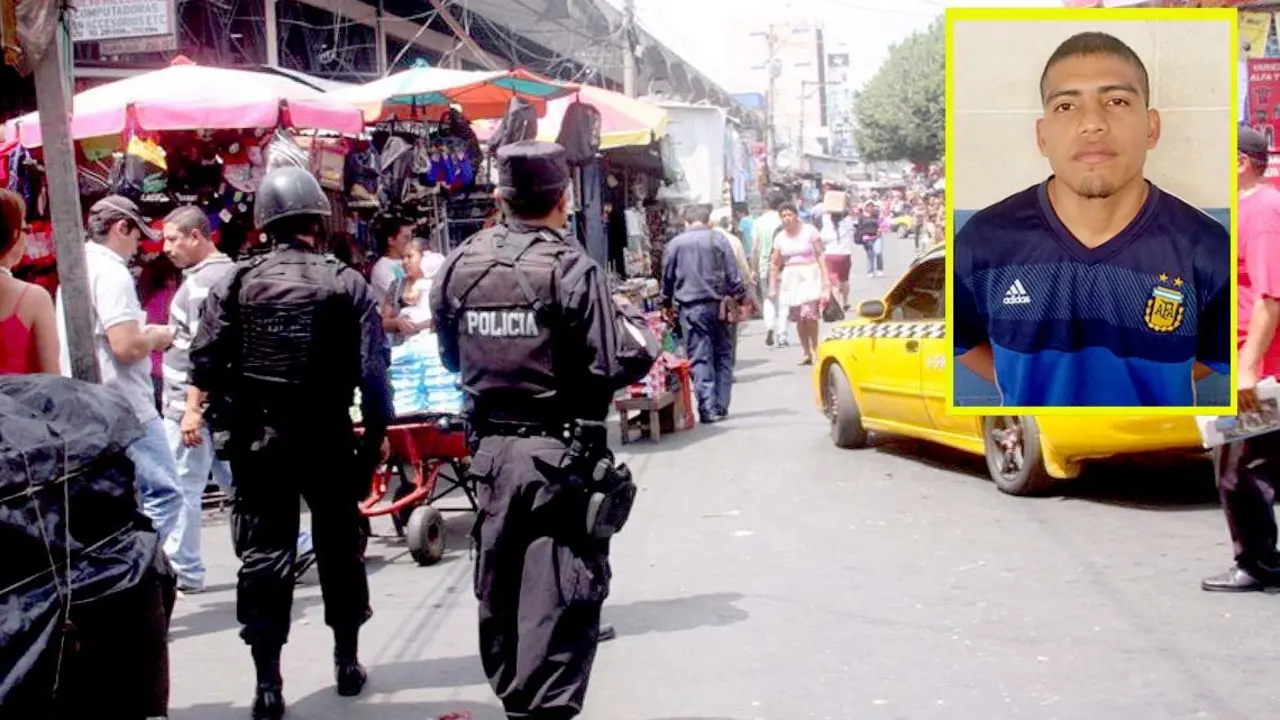 Josu&eacute; Daniel Rodr&iacute;guez C&aacute;rcamo extorsita en Mercado Sagrado Coraz&oacute;n 2