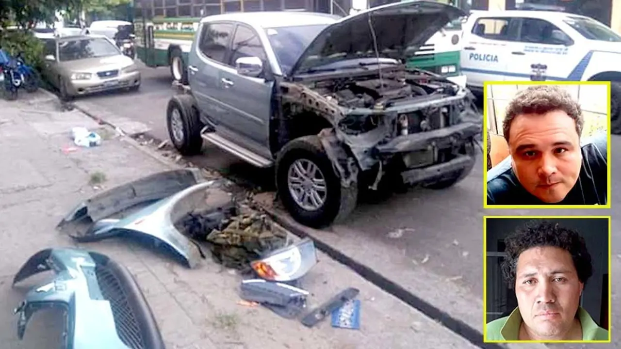 Detienen delincuentes cuando desmantelaban carro en Santa Tecla