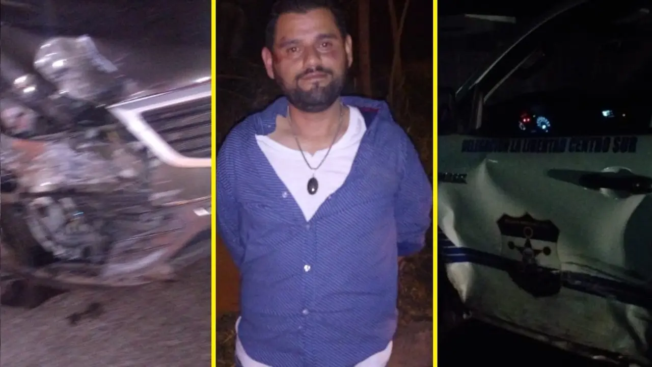 Bolo que se estrell&oacute; contra patrulla