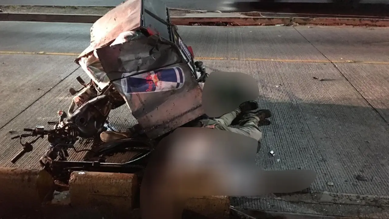 Accidente frente a Molsa