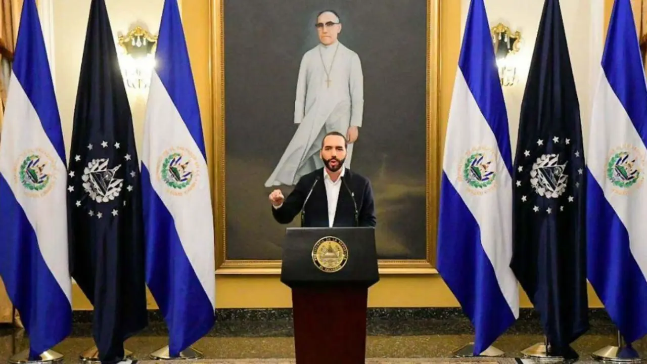 Bukele en conferencia del jueves