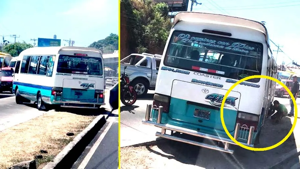 Microb&uacute;s ruta 41-A queda atorado en bulevar del Ej&eacute;rcito 4