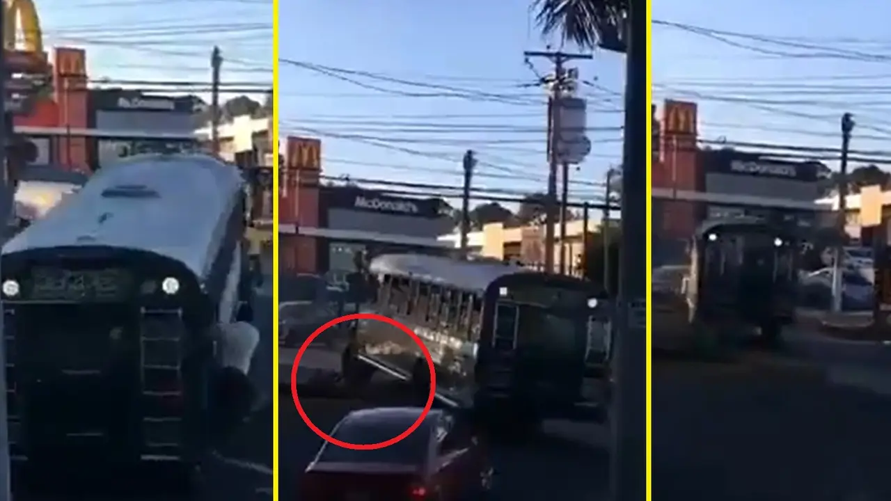 Busero en la Panamericana 1