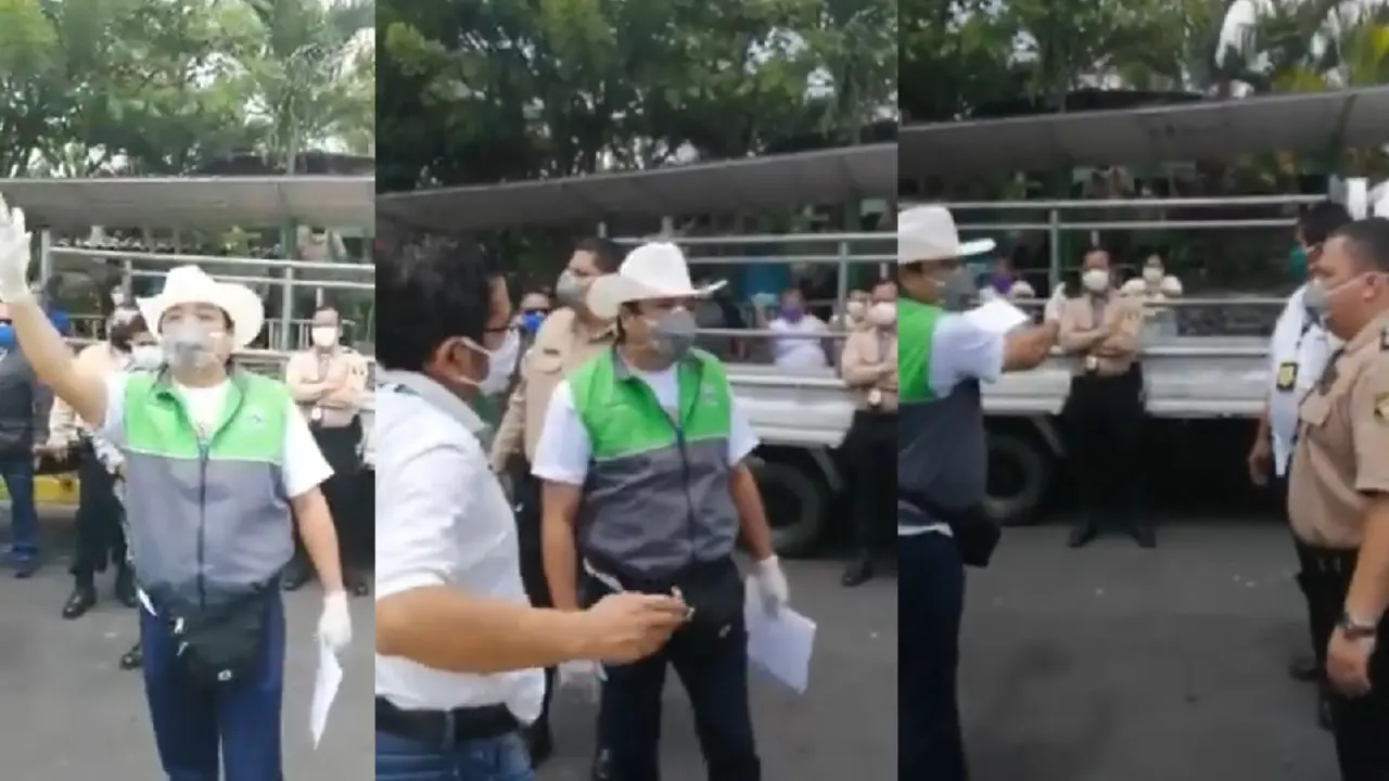 Alcalde y agentes del CAM 1