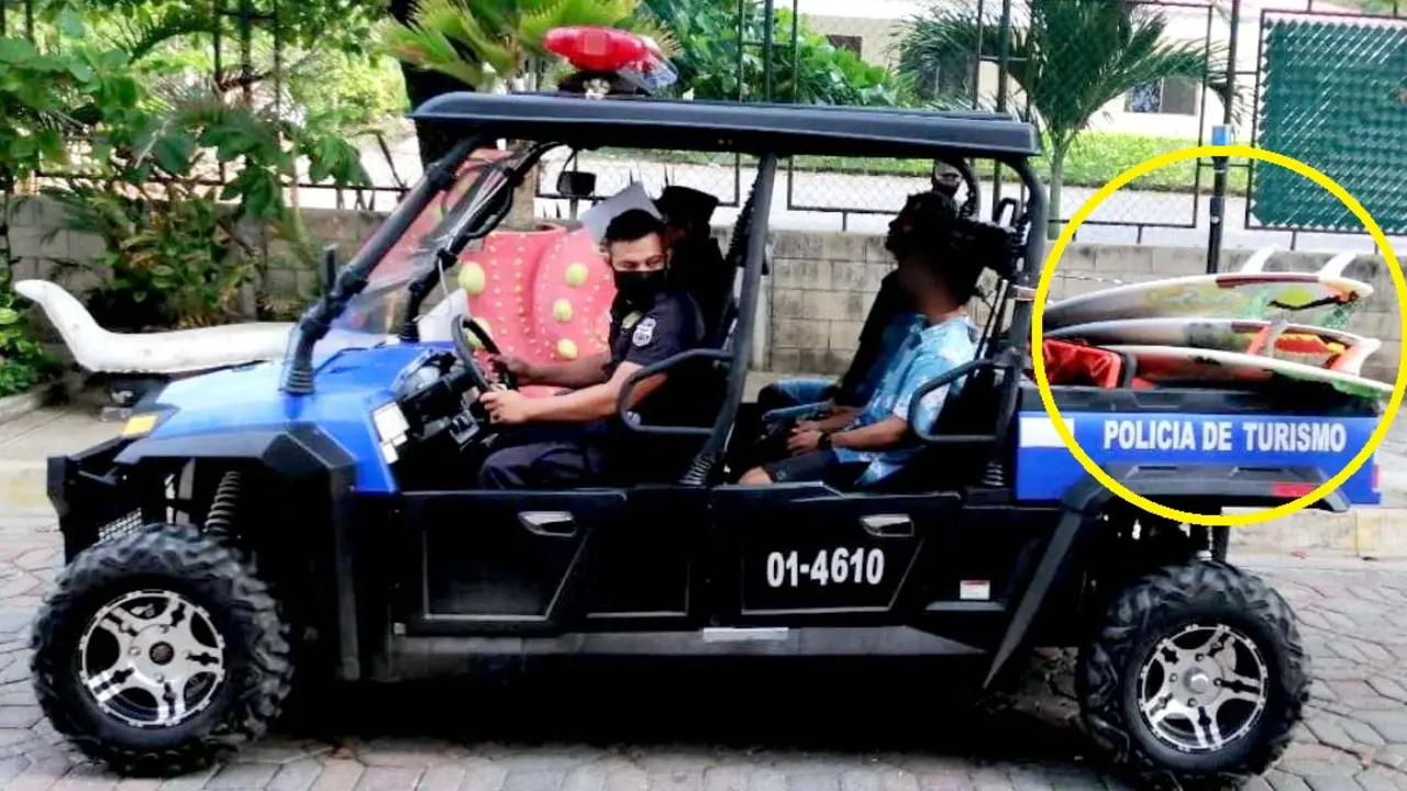 Surfista retenidos por romper cuarentena en La Libertad 1