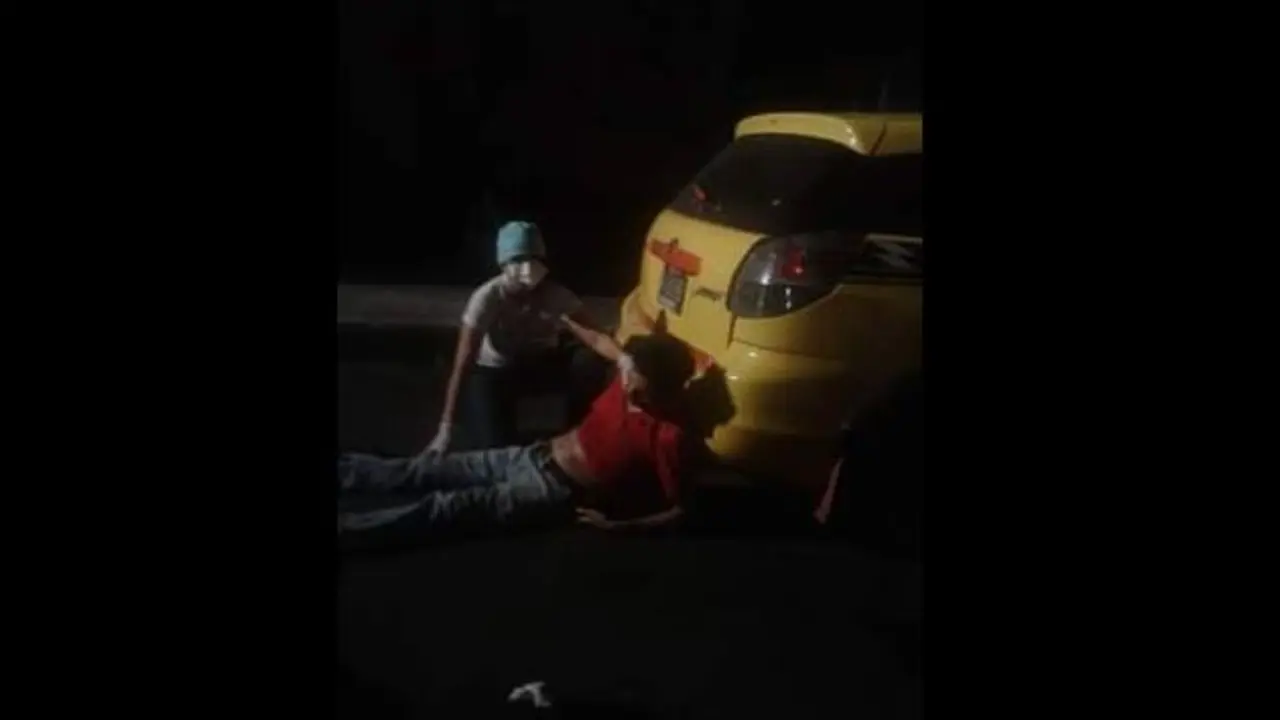 Taxista y pasajeros heridos