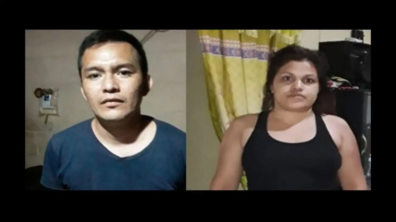 Hombre y mujer capturados