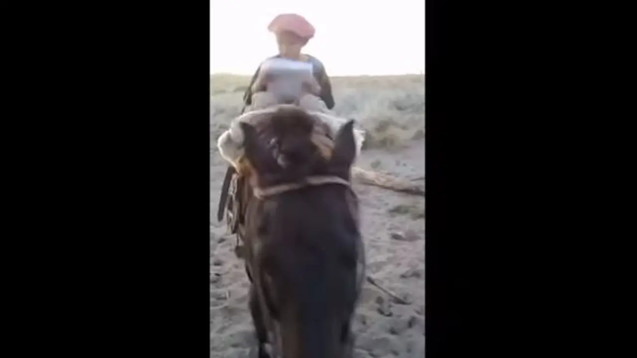 Ni&ntilde;o en caballo