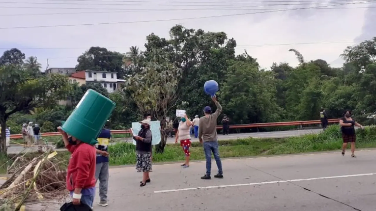 Protesta en Santo Tom&aacute;s