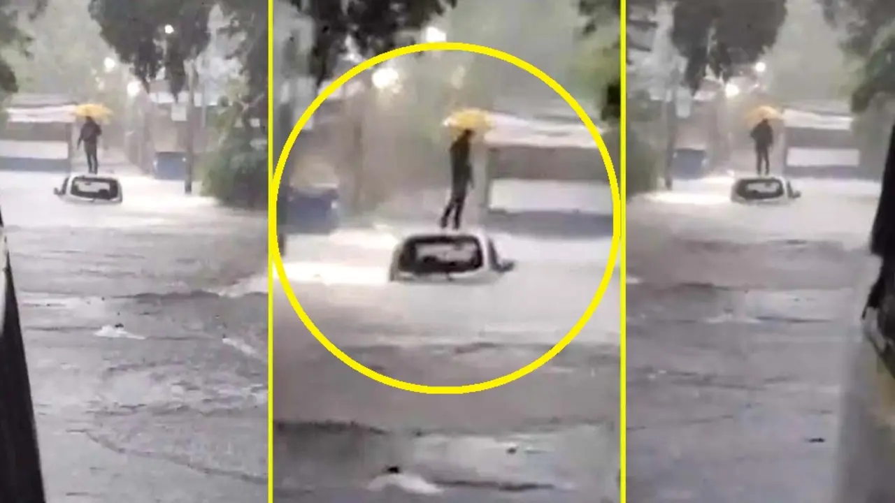 Ciudadano atrapado en colonia Santa Luc&iacute;a 5