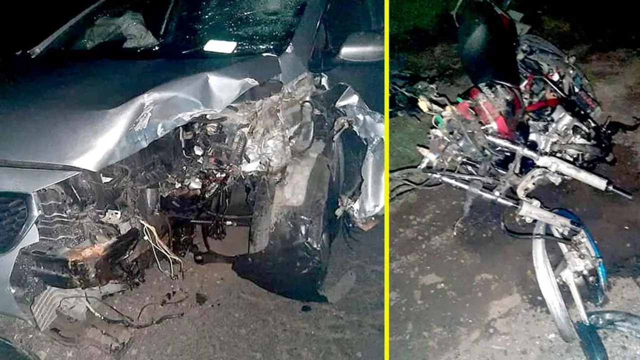 Motociclista muere en accidente calle a San Juan Opico Foto tomada de Motociclistas de El Salvador 4