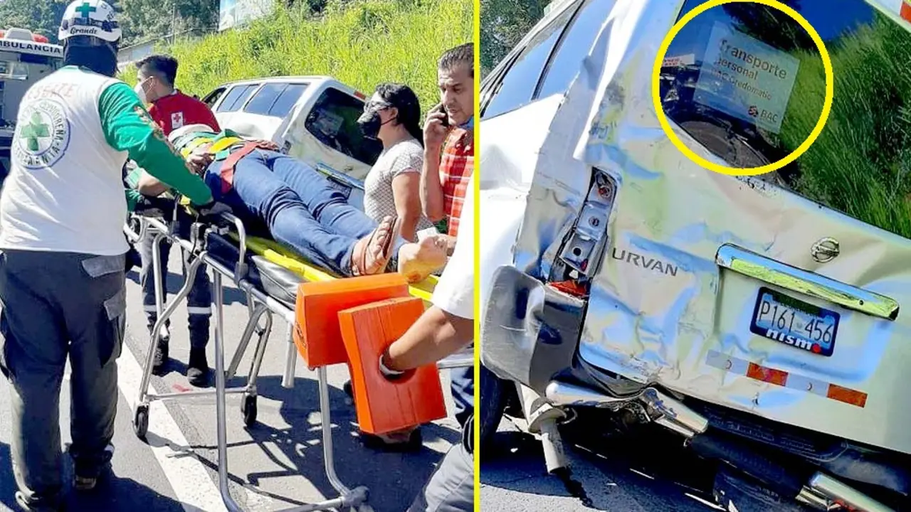 Accidente en carretera de Oro Fotos tomadas de Cruz Verde 4