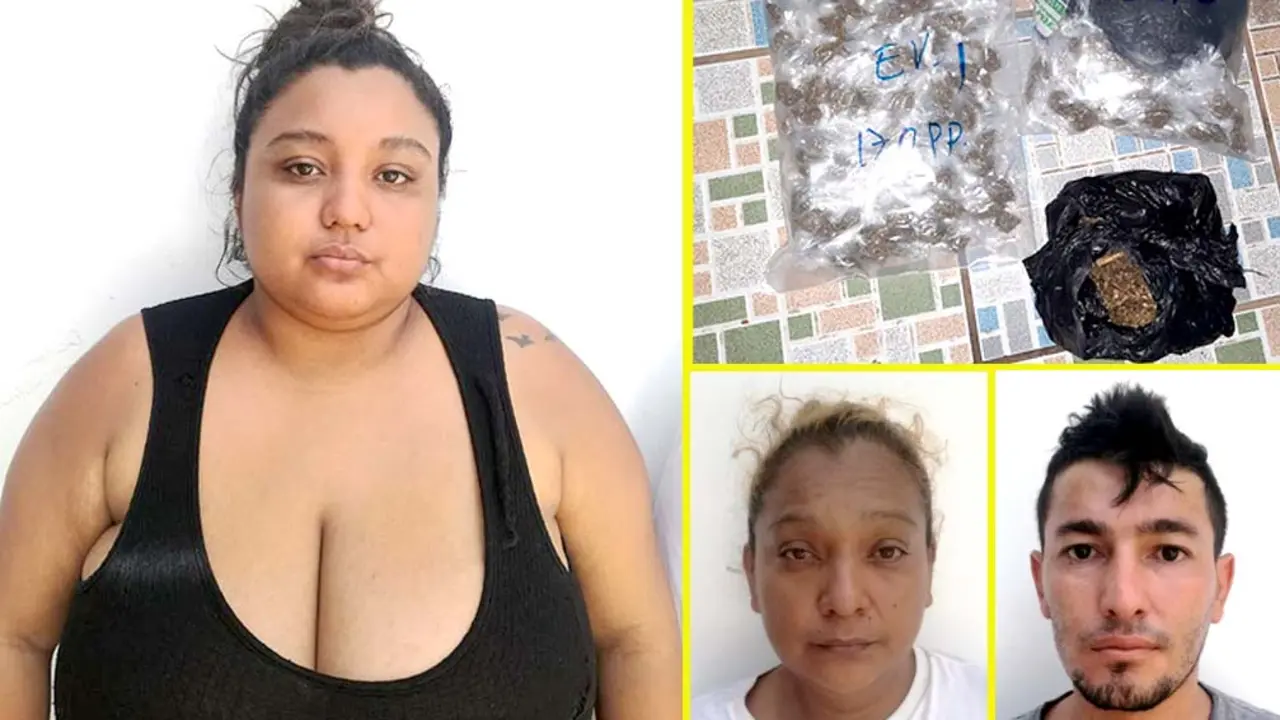 Capturados por la por tr&aacute;fico de drogas Foto PNC 5