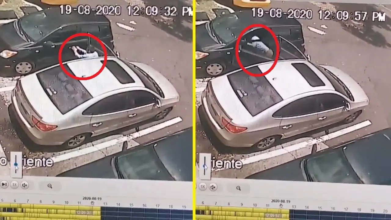 Robo en carros de El Tr&eacute;bol