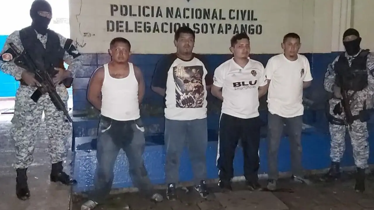 Pandilleros detenidos
