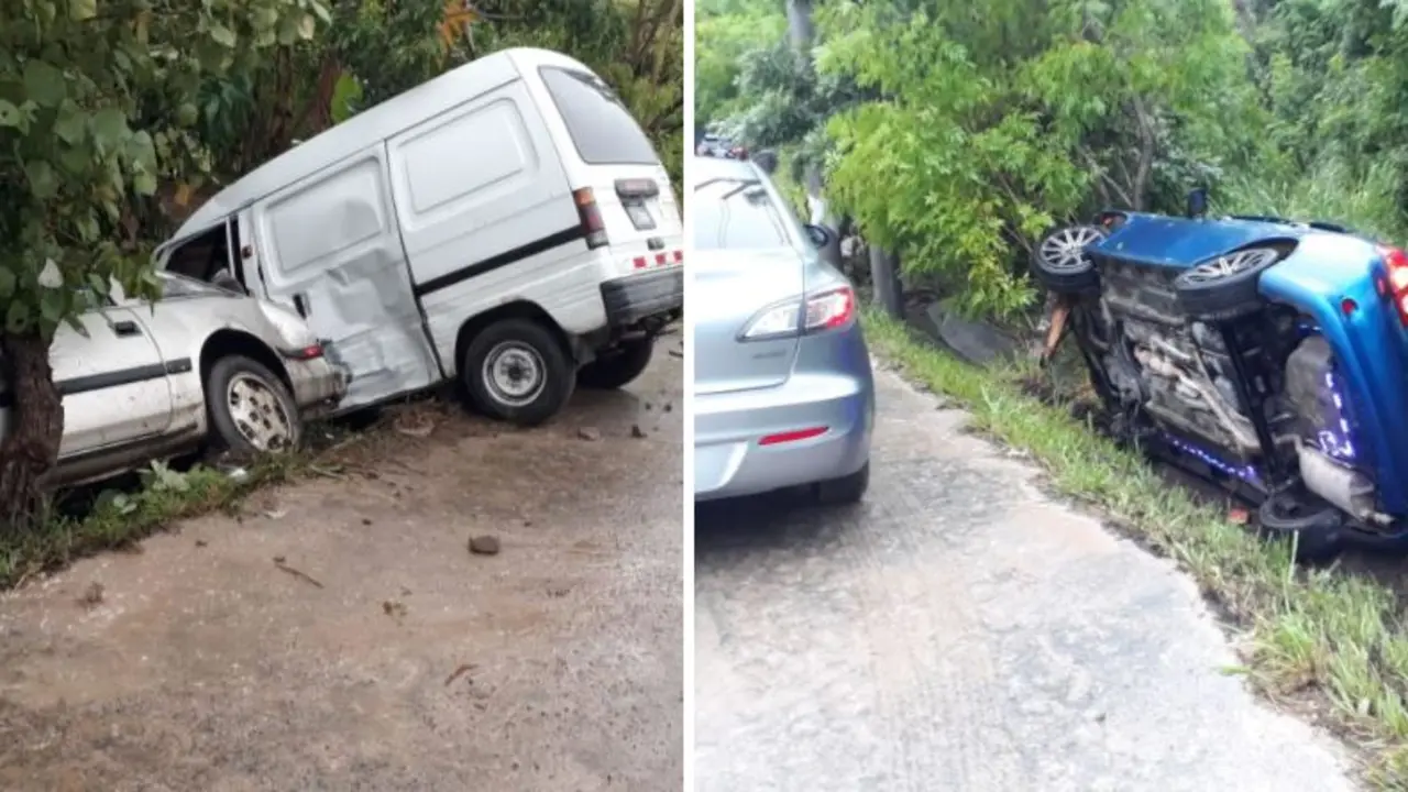 Tres veh&iacute;culos