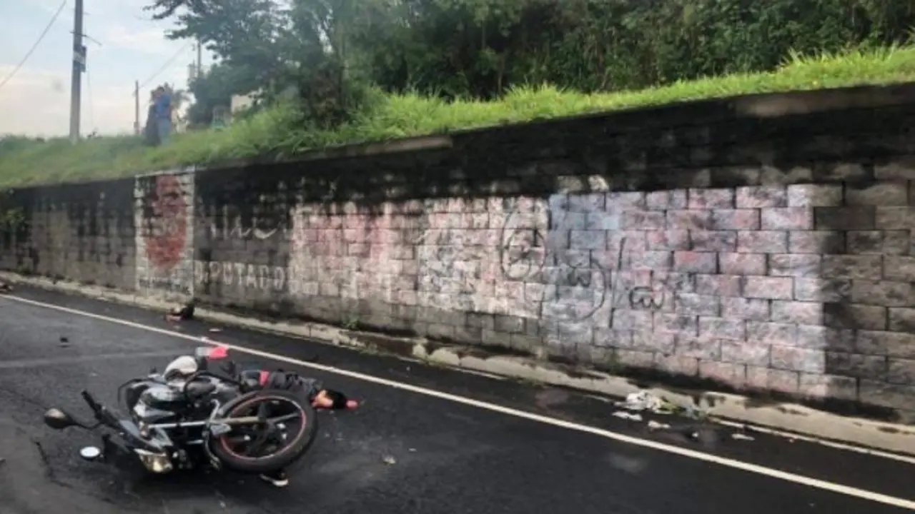 Motociclista en San Mart&iacute;n