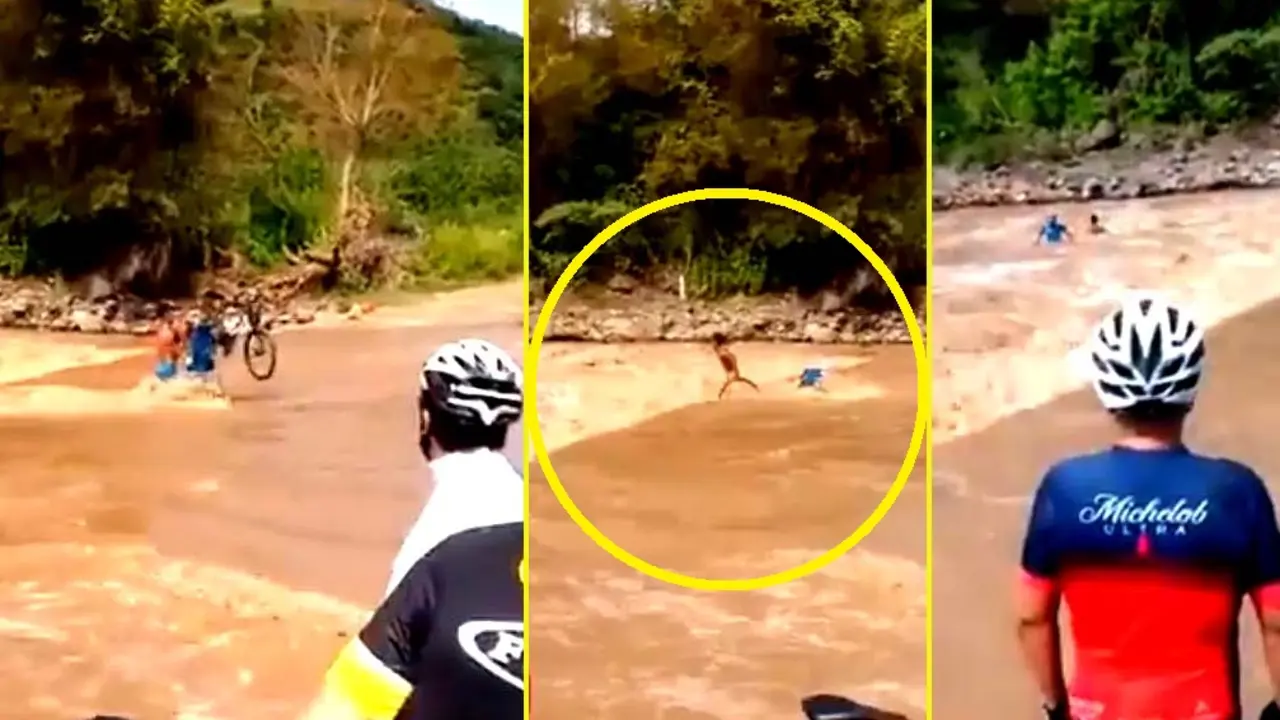 Arrastrados por una corriente en Ahuachap&aacute;n Im&aacute;genes tomadas de RRSS de Alex Pineda