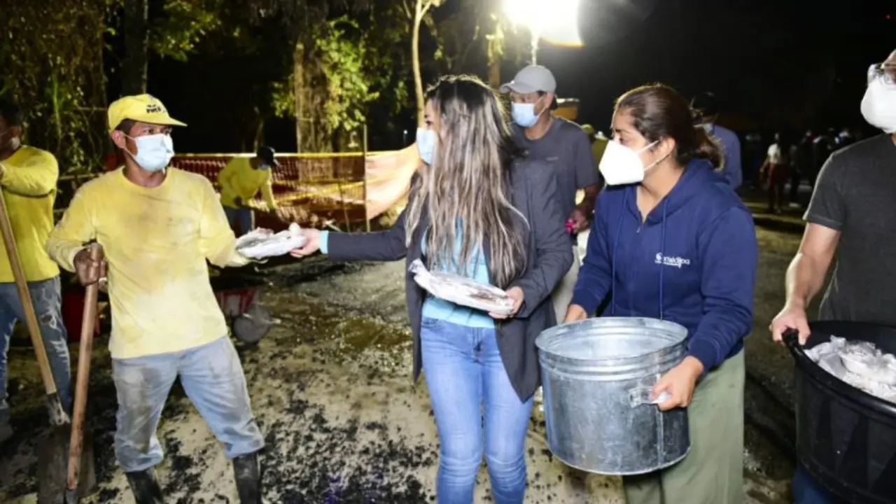 Vecinos de la colonia La Cima