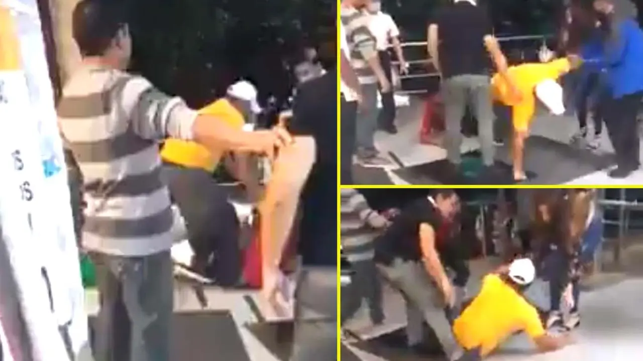 Pelea en las afueras del Selectos 4