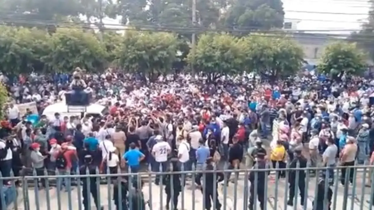 Protesta en Hacienda